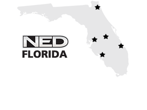 NED Florida Locations - Apopka, Ft. Myers, Jacksonville, Ft. Pierce, Tampa
